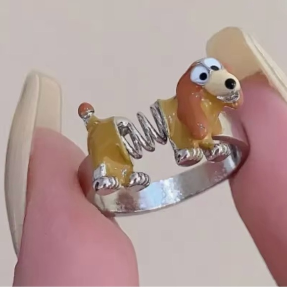 Cute sausage Dog Ring dachshund ring Adjustable - Picture 4 of 4